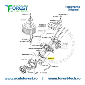 Suport carburator drujba Husgvarna 570, 575XP - Img 8