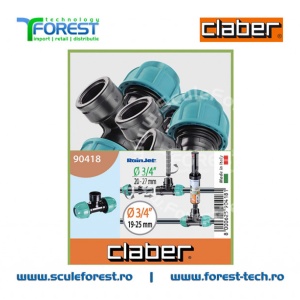 Teu Claber Ø3/4" cu mufa filetata F de Ø3/4" - Img 5