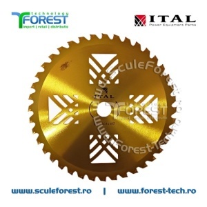 Disc (cutit) motocoasa VIDIA ITAL, arbusti 255mm 40dinti | SculeForest
