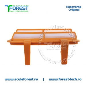 Filtru aer cu sita din plastic original pentru drujba Husqvarna 130, 135 Mark II - Img 3