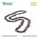 Lant drujba Stihl 35cm, 25 dinti (50 eclise), pas 3/8, canal 1.1mm (colt rotund) - 3610 000 0050