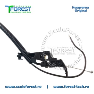 Maner acceleratie complet original cu cabluri pentru motocoasa Husqvarna 545RX - Img 6