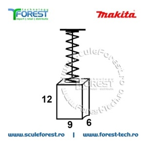 Perii colectoare (carbune) originale Makita CB411 - Img 3