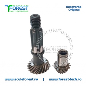 Set original pinioane angrenaj unghiular (reductor) motocoasa Husqvarna 343R, 345RX, 545RX, 545RXT - Img 4