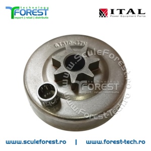 Carcasa ambreiaj compatibila pentru drujba Stihl 026, MS260, MS270, MS280 cu pinion fix si rulment pas .325"