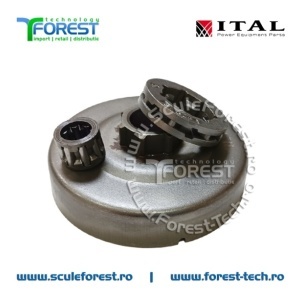 Carcasa ambreiaj compatibila pentru drujba Stihl 044, 046, MS382, MS440, MS441, MS460, MS462 cu sproket si rulment pas .3/8"