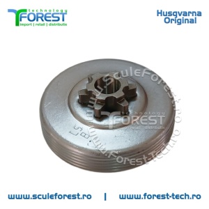 Carcasa ambreiaj originala pentru drujba Partner P340S, P350S, P360S cu pinion fix pas .3/8"