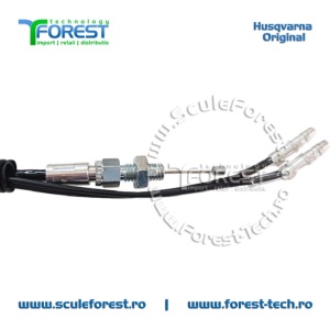 Maner acceleratie complet original cu cabluri pentru motocoasa Husqvarna 333R MarkII - Img 6