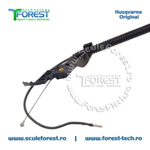 Maner acceleratie complet original cu cabluri pentru motocoasa Husqvarna 545RX - Img 7
