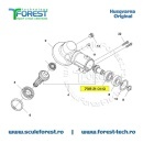 Rulment original cu bile angrenaj unghiular motocoasa Husqvarna 135R, 235 R, 333R, 535RX