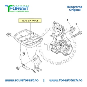 Suport prindere maner original partea dreapta pentru motocoasa Husqvarna 135R - Img 8