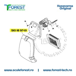 Capac filtru aer original pentru motocoasa Husqvarna 545RX - Img 8