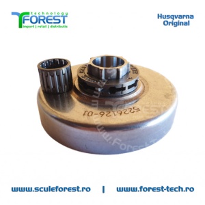 Carcasa ambreiaj originala pentru drujba Husqvarna 351, 353, 357XP, 359 cu sproket si rulment pas .325"