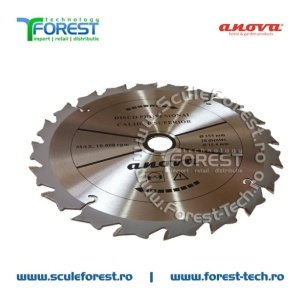 Disc (cutit) motocoasa VIDIA Anova, arbusti 255mm 20 dinti profil curb anti-recul | SculeForest - Img 3