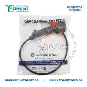 Maner acceleratie complet original cu cabluri pentru motocoasa Husqvarna 333R MarkII - Img 7