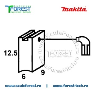 Perii colectoare (carbune) originale Makita CB459 - Img 4