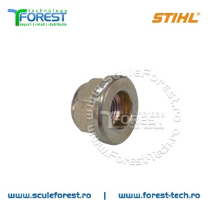 Piulita blocare originala pentru motocoasa Stihl cu diametrul M10 - Img 2