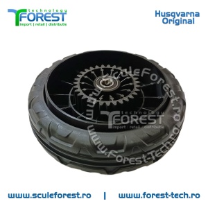 Roata fata originala pentru masina tuns gazon Husqvarna R147S, R151S, R153S - Img 3