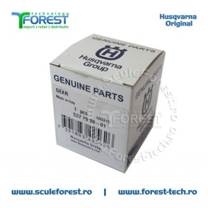 Set original pinioane angrenaj unghiular (reductor) motocoasa Husqvarna 128LDx, 327P5, 323P4, 325P5X, 525P4S - Img 5