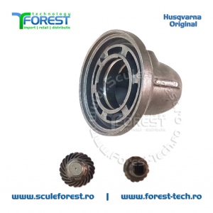 Set original pinioane angrenaj unghiular (reductor) motocoasa Husqvarna 135R, 333R, 535RX - Img 4