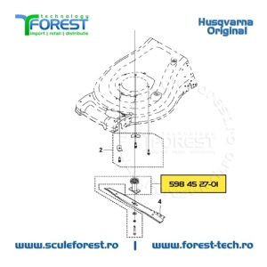 Adaptor original prindere cutit masina de tuns gazon Husqvarna LC353AWD - Img 12