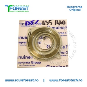 Arc demaror original pentru drujba Husqvarna 135, 140, 435, 435e, 440, 440e, 445, 450, 455 Rancher, Jonsered CS2240, CS2240S, CS2245, McCulloch CS340, CS390, CS410, CS450