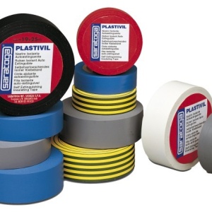 Banda izolatoare NASTRO PLASTIVIL cu autostingere GRI 25m x 19mm - Img 2