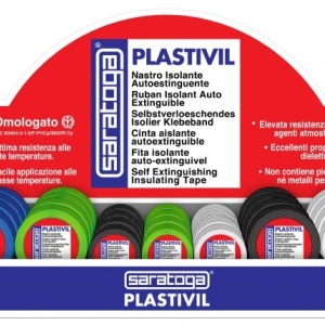 Banda izolatoare NASTRO PLASTIVIL cu autostingere NEGRU 25m x 25mm - Img 3