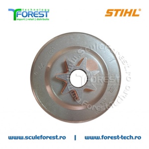 Carcasa ambreiaj originala pentru drujba Stihl MS261, MS261C, MS271, MS271C, MS291 cu pinion fix pas .325" - Img 2