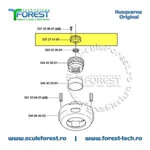 Carcasa rulment originala la cap motocoasa T35X, T45X sau T55X Husqvarna - Img 7