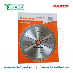 Disc (cutit) motocoasa VIDIA Anova, arbusti 255mm 20 dinti profil drept anti-recul | SculeForest - Img 2