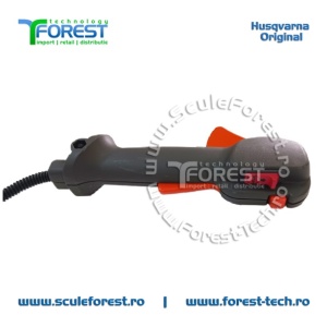 Maner acceleratie complet original cu cabluri pentru motocoasa Husqvarna 128R - Img 4
