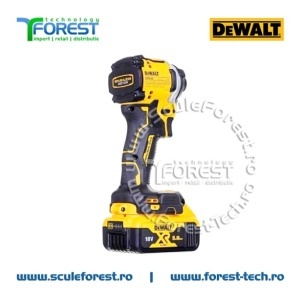 Masina de insurubat cu impact DeWalt DCF850P2T cu 2 acumulatoare Li-Ion, 18 V, 5 Ah, 205 Nm, M16, valiza - Img 2