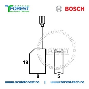 Perii colectoare (carbune) originale Bosch 1617014134 - Img 3