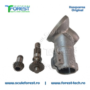 Set original pinioane angrenaj unghiular (reductor) motocoasa Husqvarna 135R, 333R, 535RX - Img 5