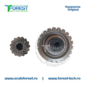 Set original pinioane angrenaj unghiular (reductor) motocoasa Husqvarna 343R, 345RX, 545RX, 545RXT - Img 7