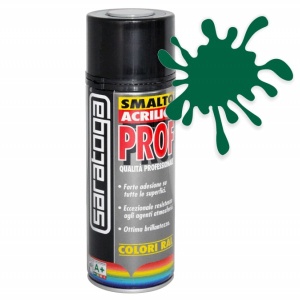 Spray email lucios SMALTO acrilic profesional VERDE MUSCHI RAL6005 - 400ml