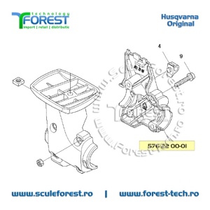 Suport prindere maner original partea stanga pentru motocoasa Husqvarna 135R - Img 7