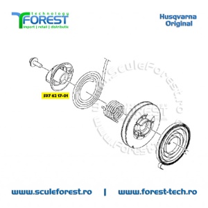 Tambur demaror 1 original pentru drujba Husqvarna 135 MarkII - Img 5