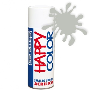 Vopsea spray "HAPPY COLOR" acrilic GRI DESCHIS RAL 7035 - 400ml