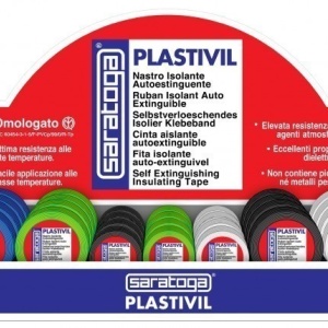 Banda izolatoare NASTRO PLASTIVIL cu autostingere ALBASTRA 10m x 15mm - Img 2