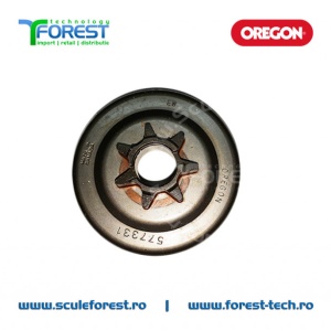 Carcasa ambreiaj Oregon pentru drujba Husqvarna 435, 435e, 440, 440e cu pinion fix si rulment pas .325"