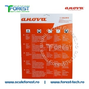 Disc (cutit) motocoasa VIDIA Anova, arbusti 255mm 20 dinti profil curb anti-recul | SculeForest - Img 7