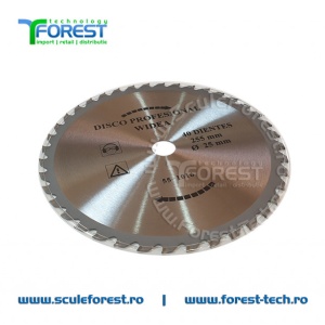 Disc (cutit) motocoasa VIDIA , arbusti 255mm 40 dinti | SculeForest - Img 3