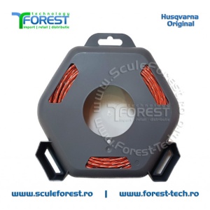 Rola fir trimmy 3.0mm x 48m Whisper Twist Gri - Img 2