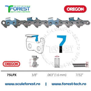 Rola lant drujba 75LPX OREGON pas 3/8 canal 1.6mm - Img 3