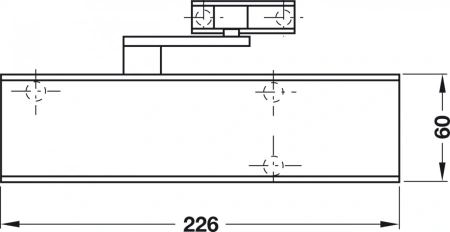 Amortizor usa cu brat standard TS 2000 NV BC EN 2-4, GEZE - Img 2