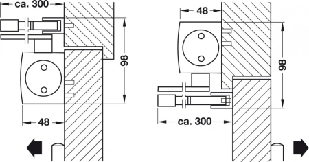 Amortizor usa cu brat standard TS 2000 NV BC EN 2-4, GEZE - Img 3