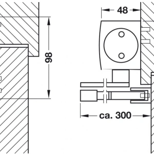 Amortizor usa cu brat standard TS 2000 NV BC EN 2-4, GEZE - Img 3