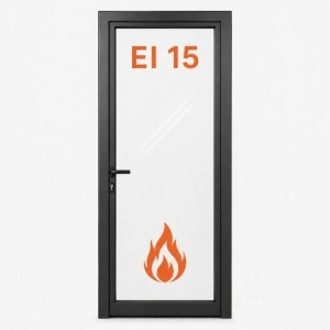 Usi din Aluminiu cu Sticla Rezistente la Foc EI 15